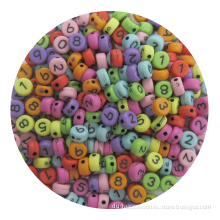 7mm bulk acrylic alphabet beads bracelet kit